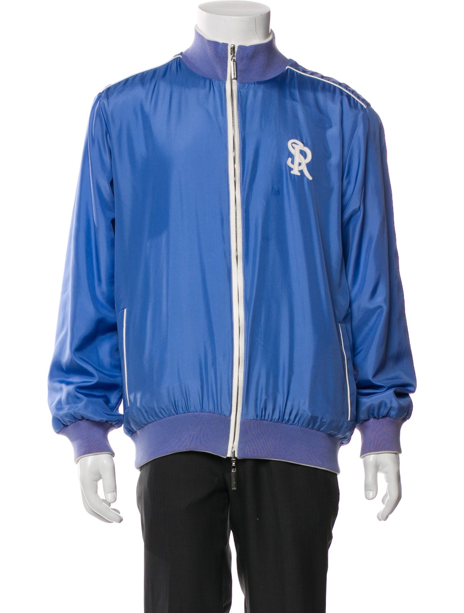 Stefano Ricci Striped Windbreaker