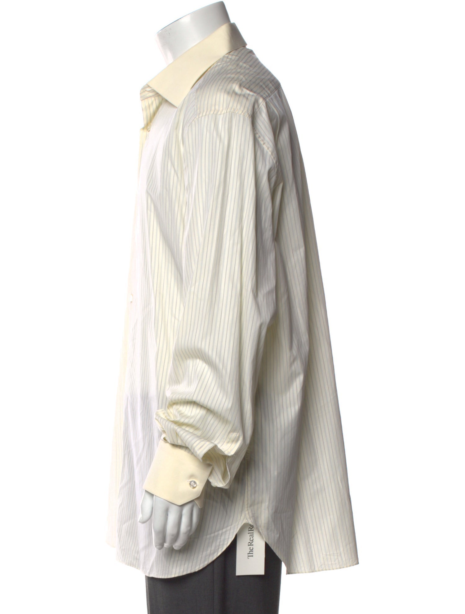 Stefano Ricci Striped Long Sleeve Dress Shirt