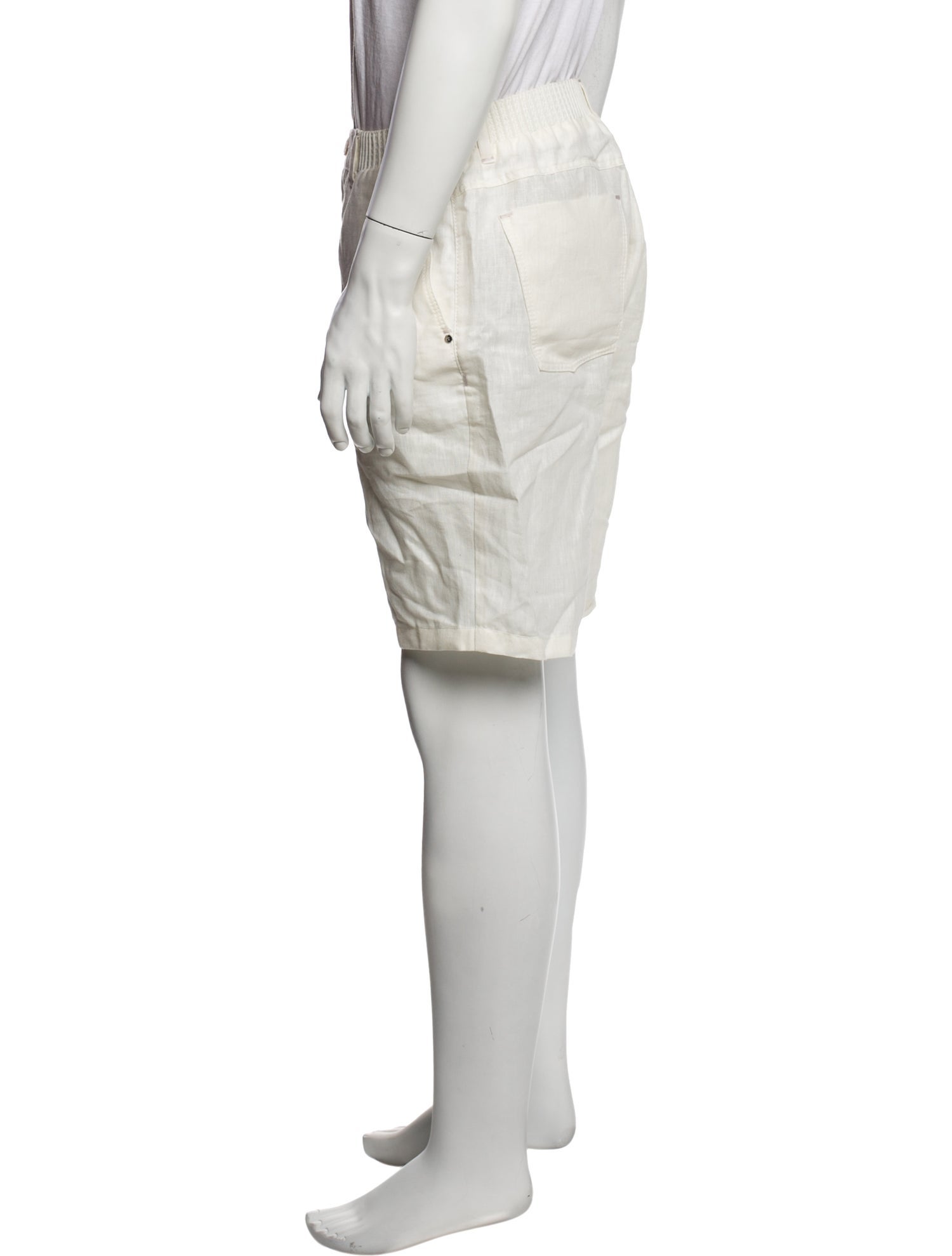 Stefano Ricci Linen Flat Front Shorts