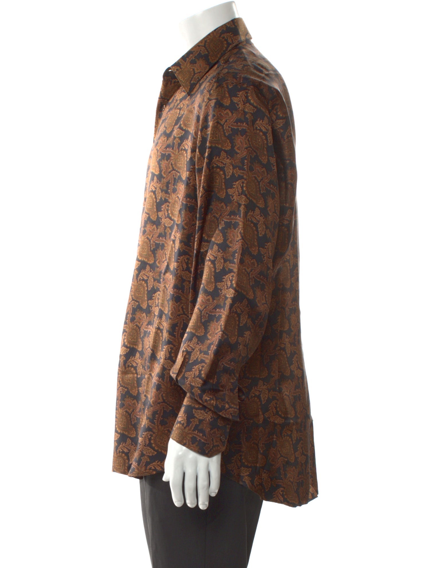 Stefano Ricci Printed Long Sleeve Dress Shirt