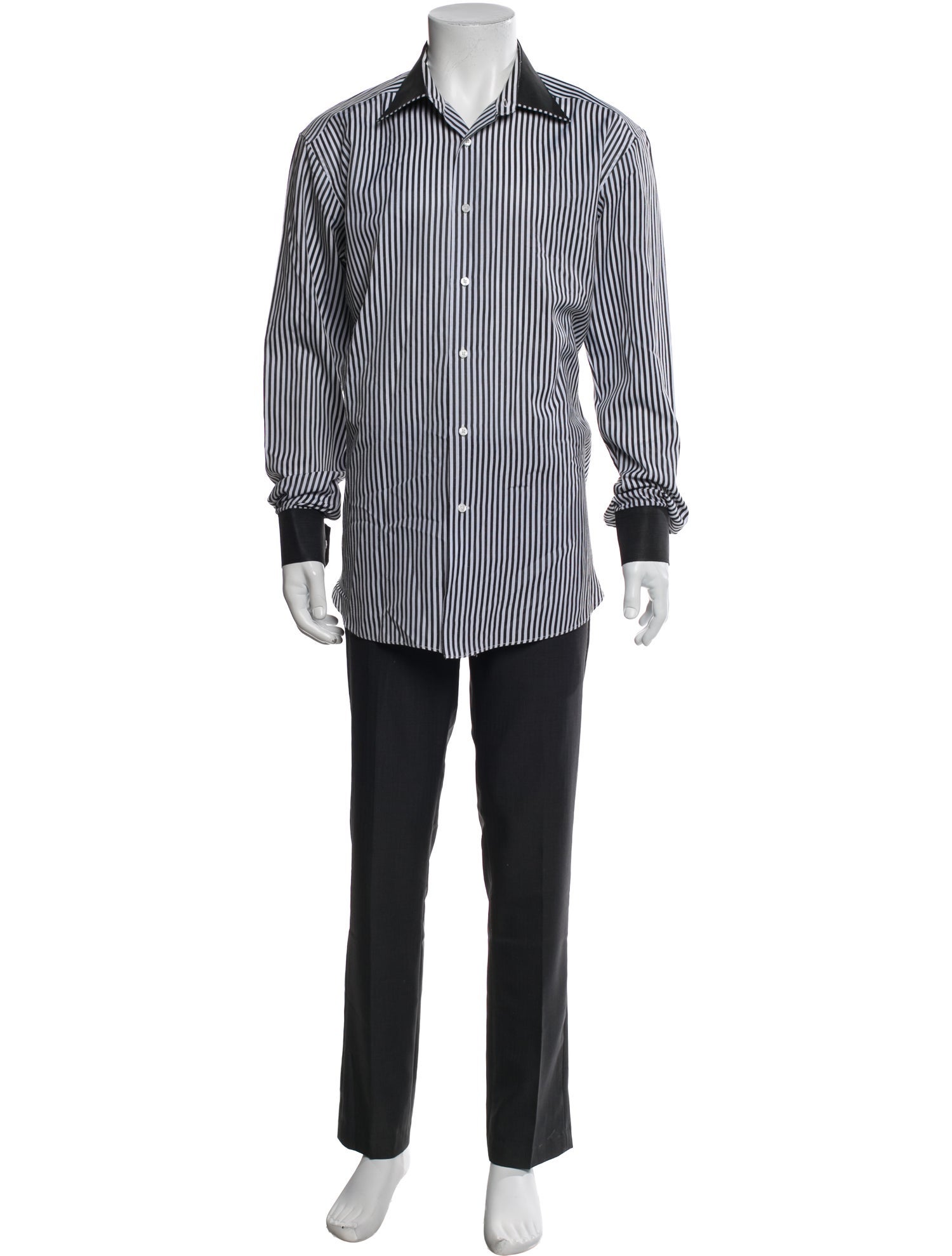 Stefano Ricci Striped Long Sleeve Shirt
