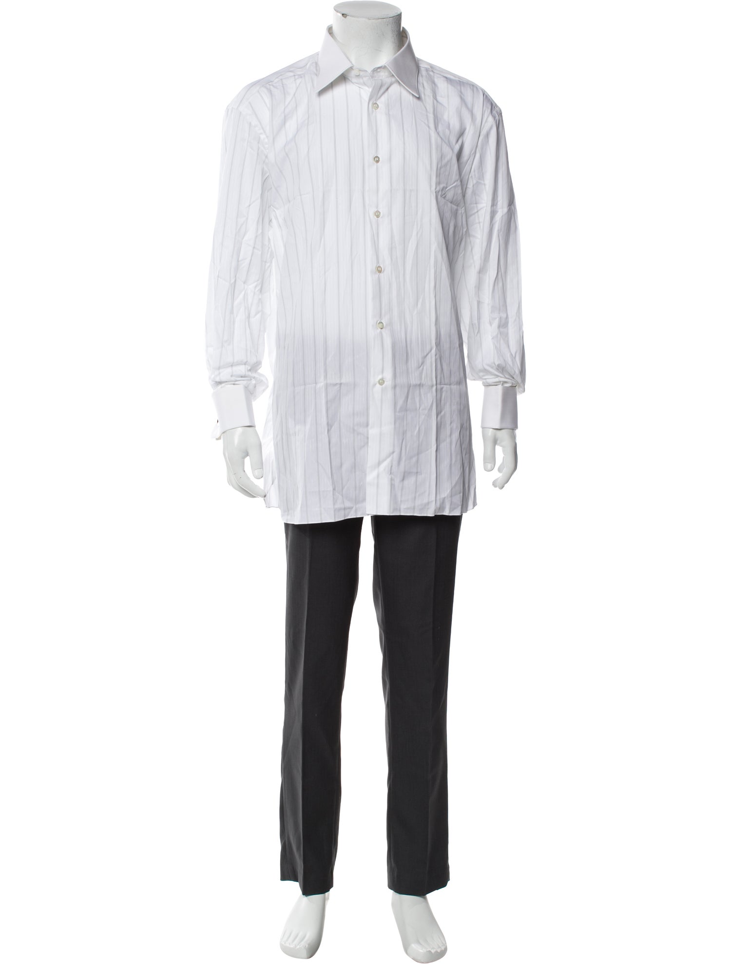 Stefano Ricci Striped Long Sleeve Shirt