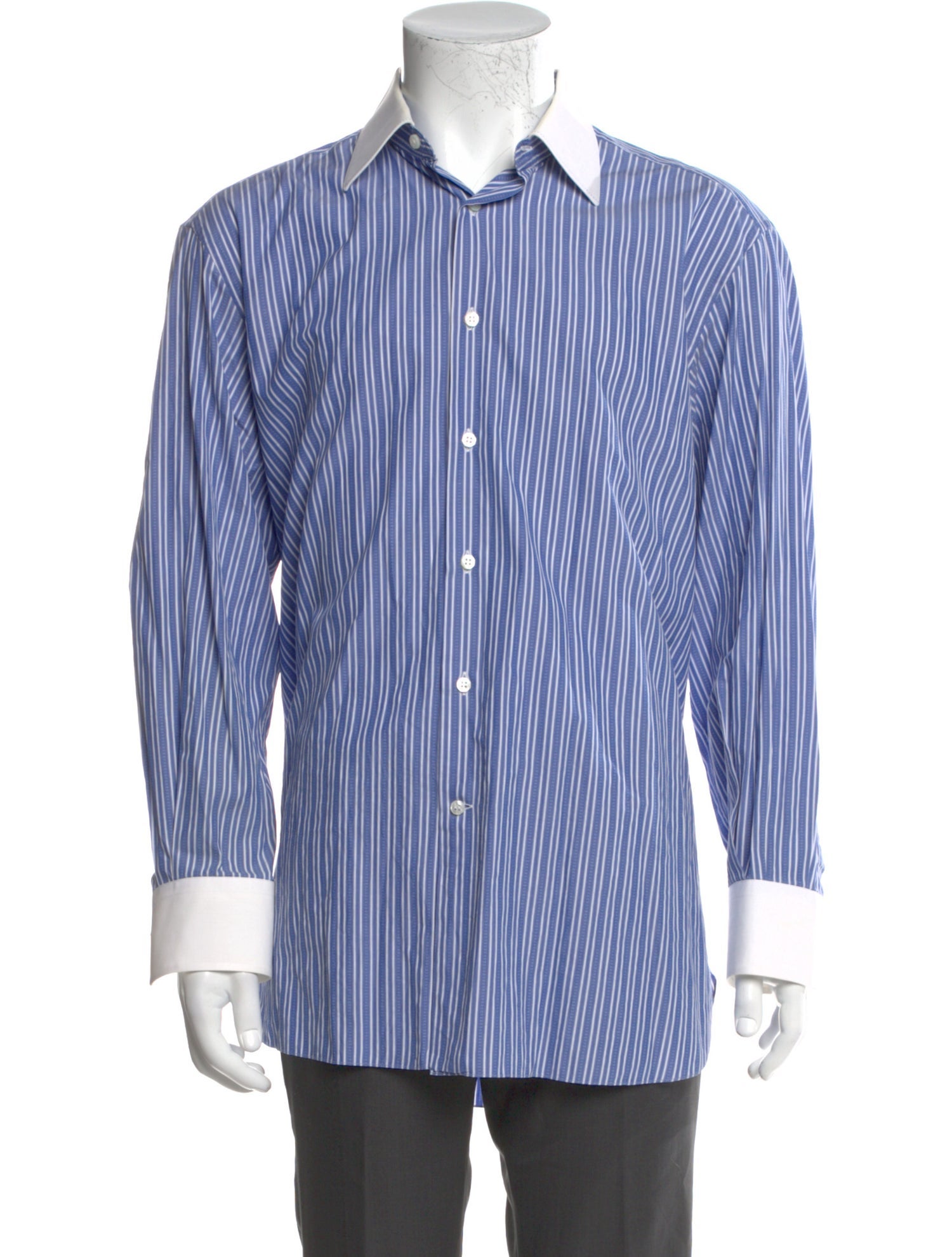 Stefano Ricci Striped Long Sleeve Shirt