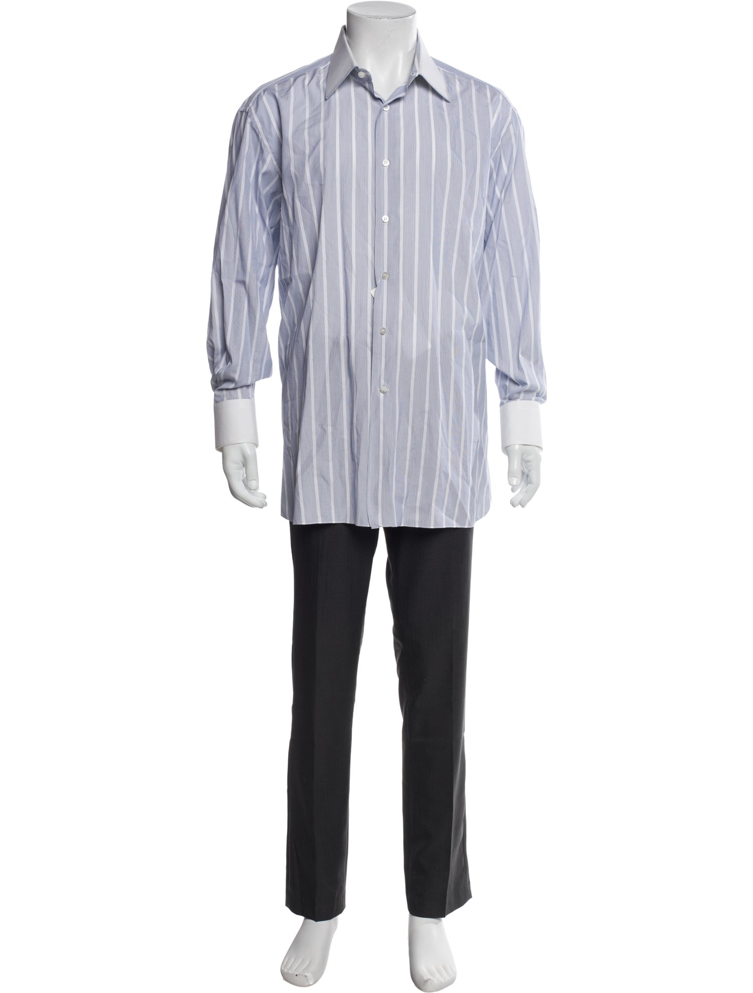 Stefano Ricci Striped Long Sleeve Shirt