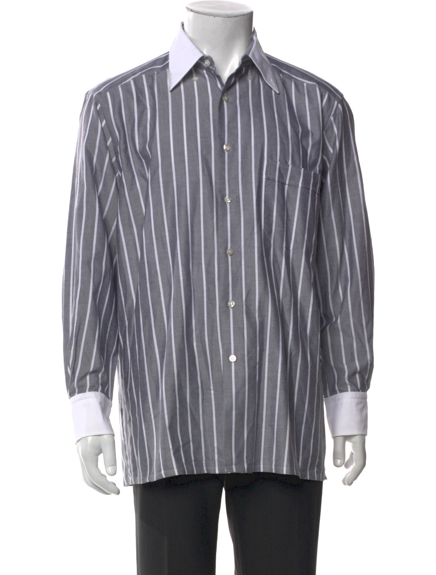 Stefano Ricci Striped Long Sleeve Shirt