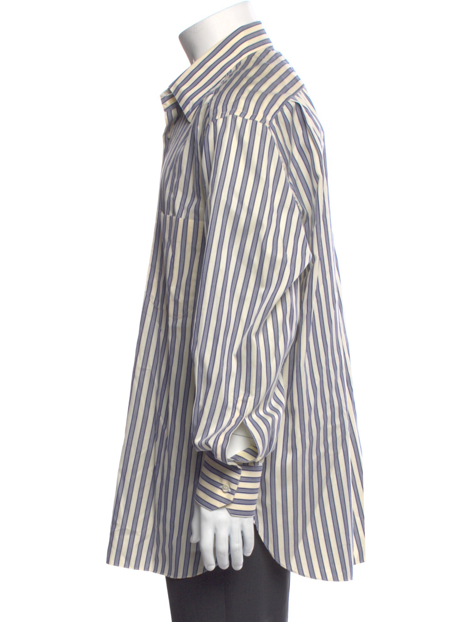 Stefano Ricci Striped Long Sleeve Dress Shirt