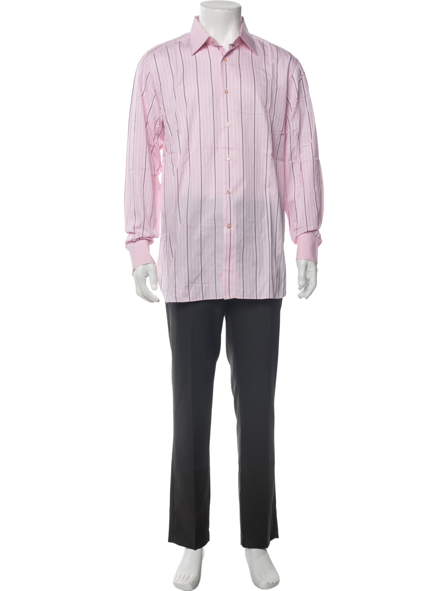 Stefano Ricci Striped Long Sleeve Shirt