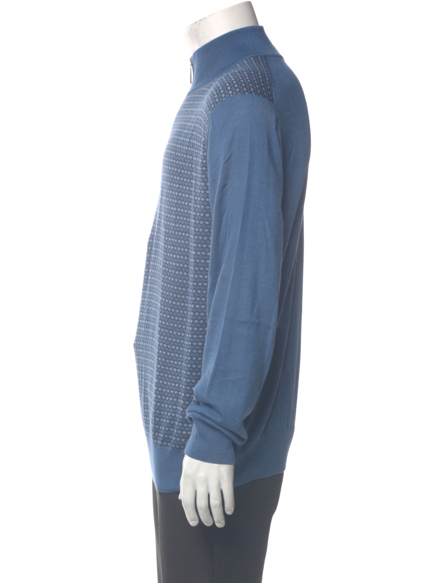 Stefano Ricci Cashmere Printed Polo Sweater