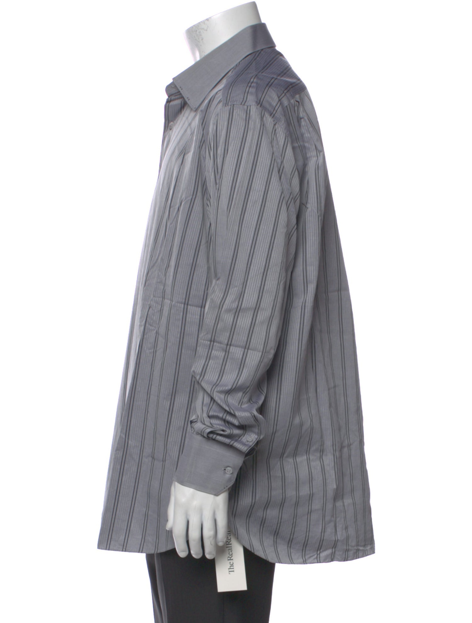 Stefano Ricci Striped Long Sleeve Dress Shirt