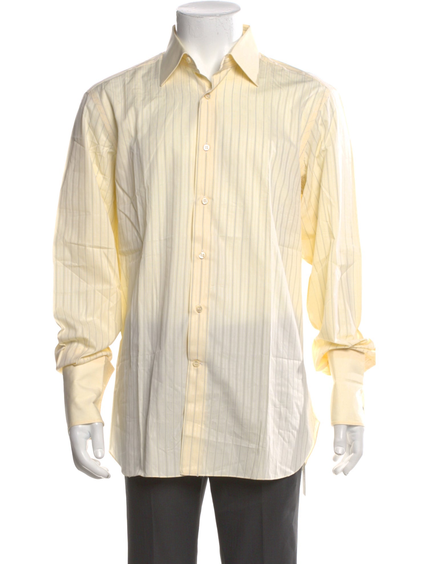 Stefano Ricci Striped Long Sleeve Dress Shirt