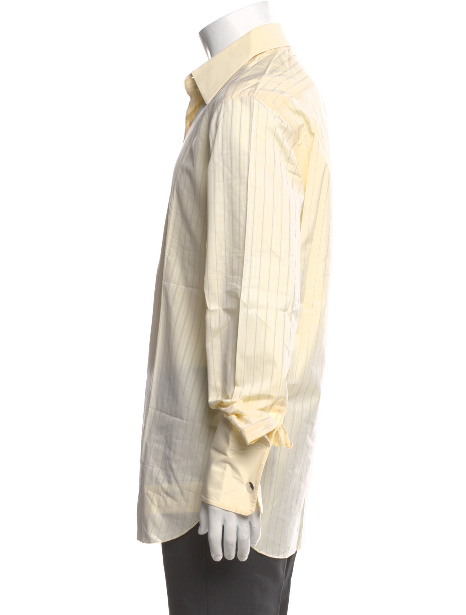 Stefano Ricci Striped Long Sleeve Dress Shirt