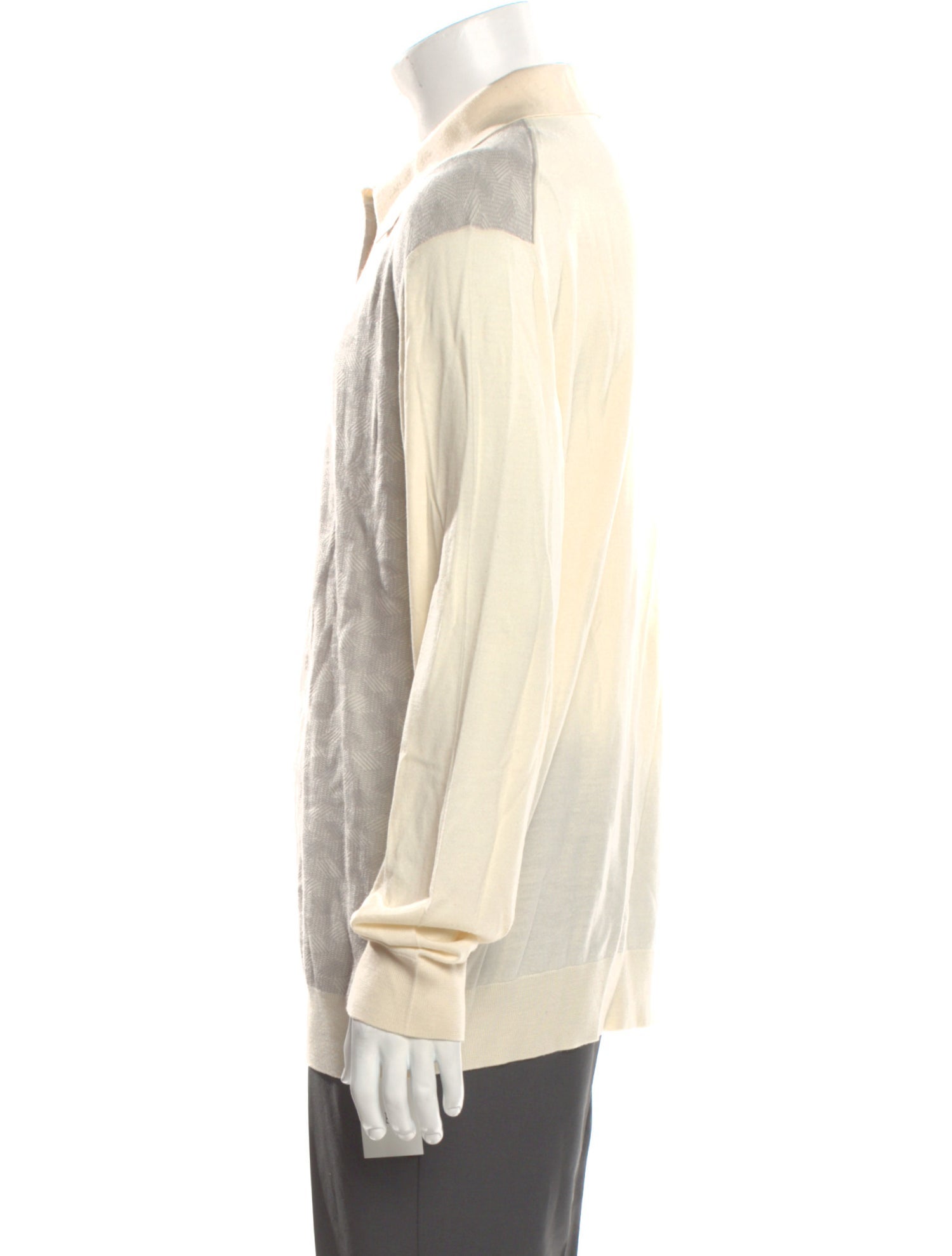 Stefano Ricci Wool Crew Neck Polo Shirt