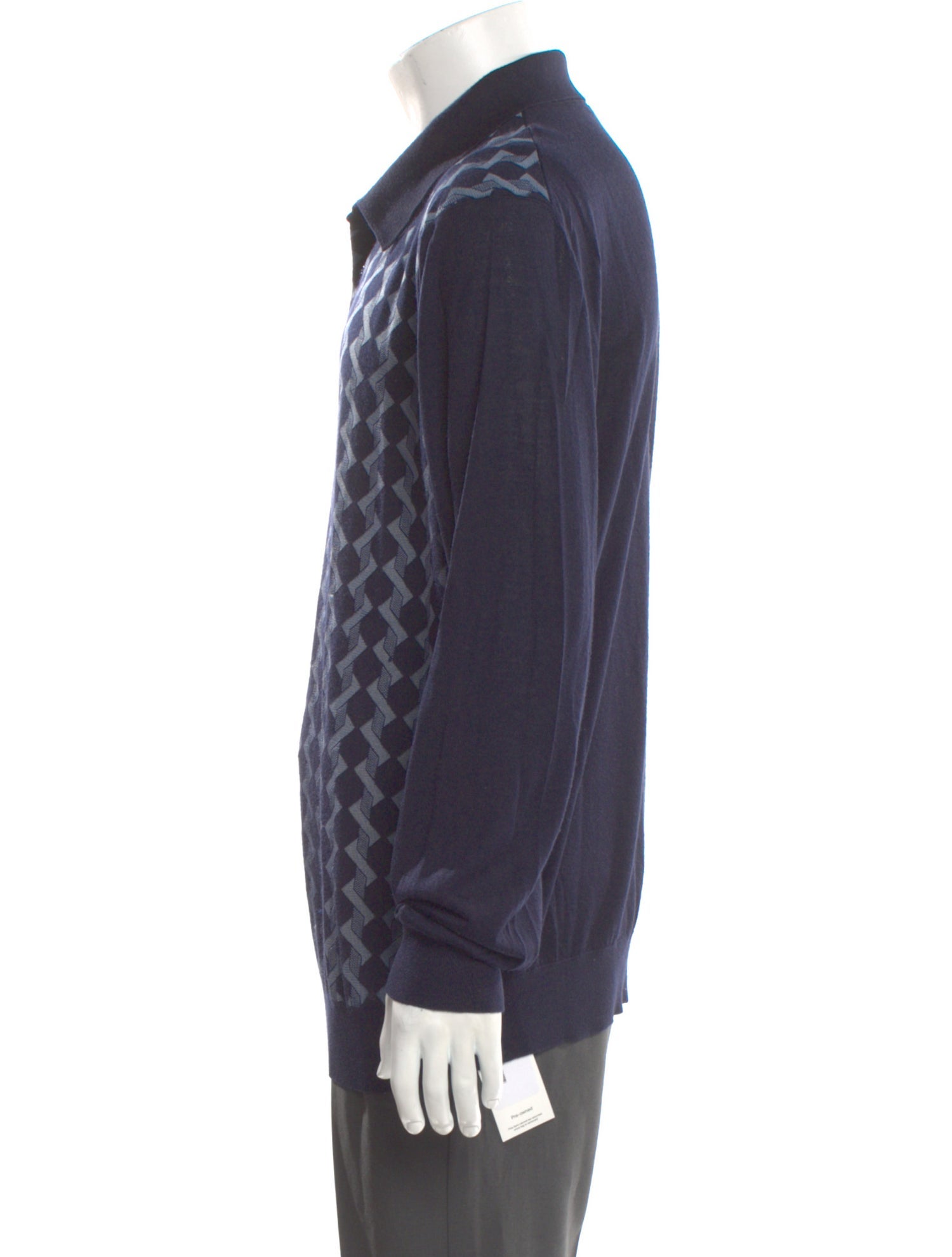 Stefano Ricci Cashmere Patterned Polo Shirt