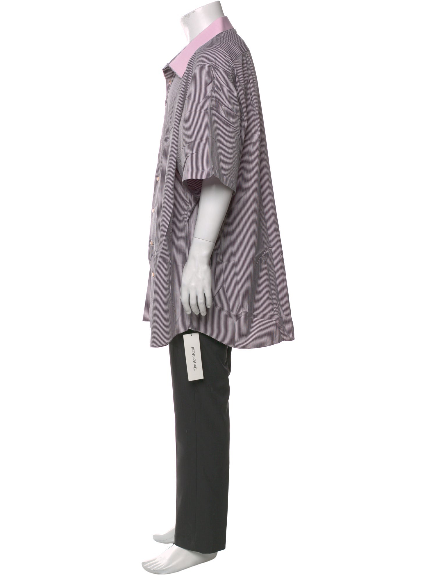 Stefano Ricci Striped Short Sleeve Shirt