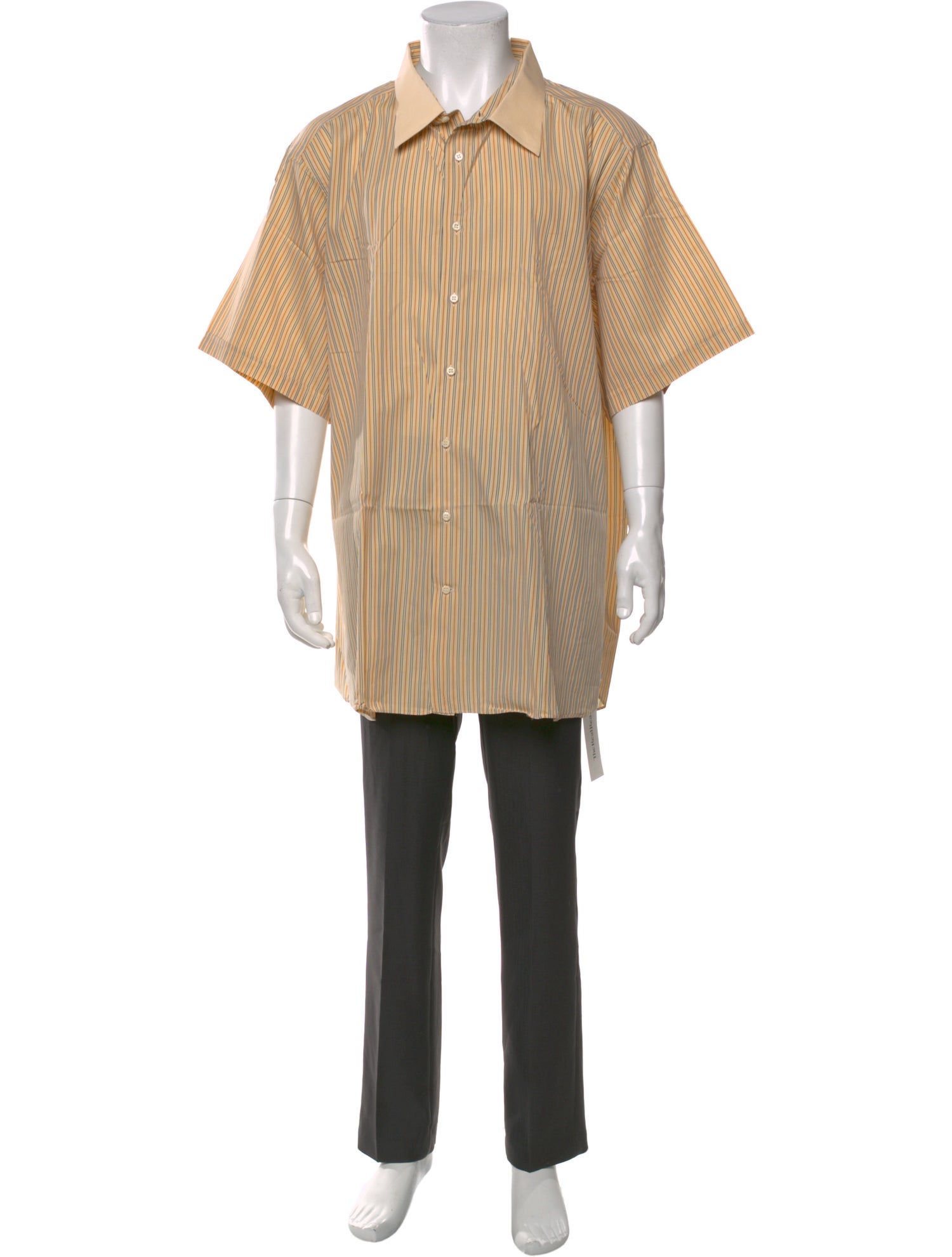 Stefano Ricci Striped Three-Quarter Sleeve Shirt