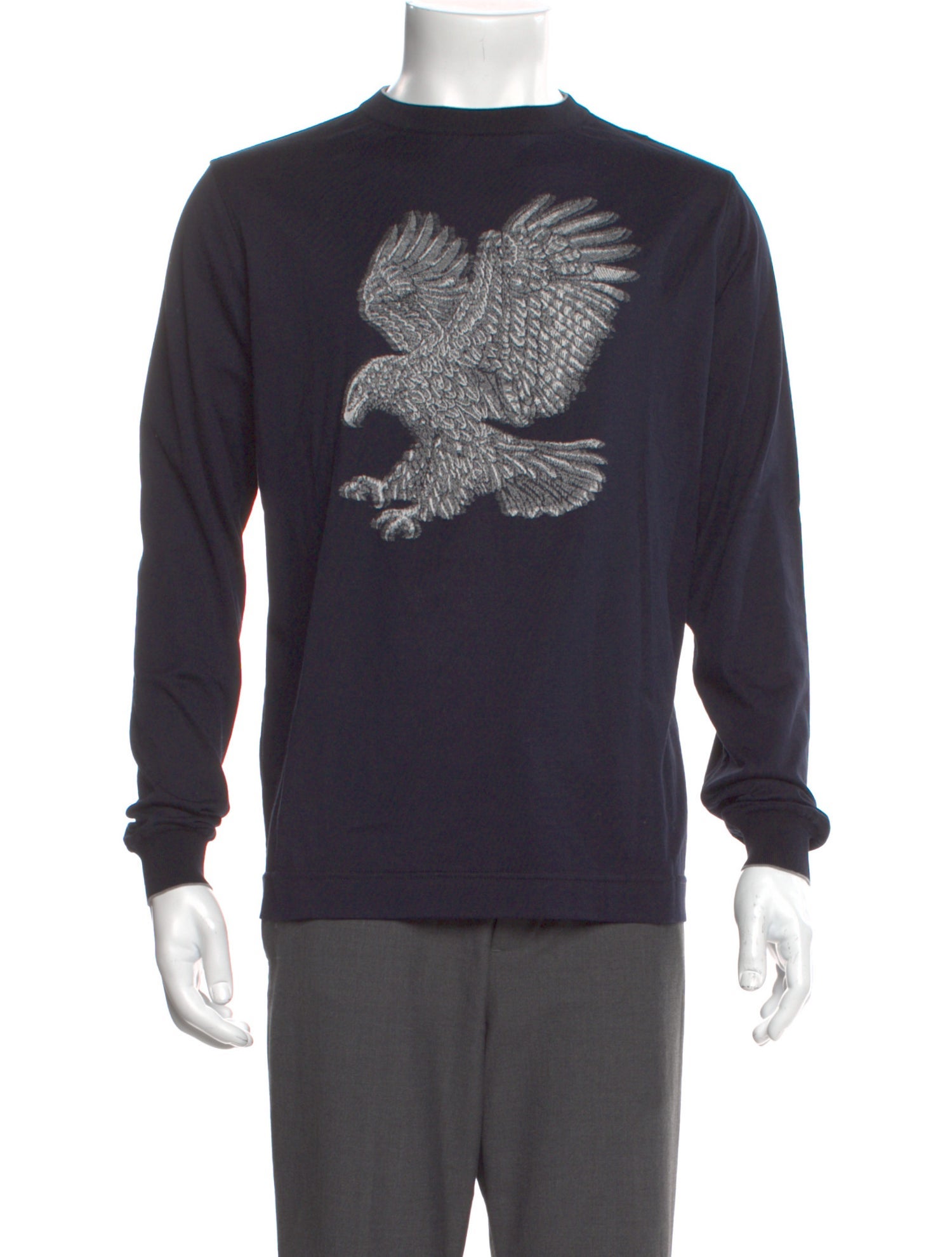 Stefano Ricci Graphic Print Crew Neck Henley