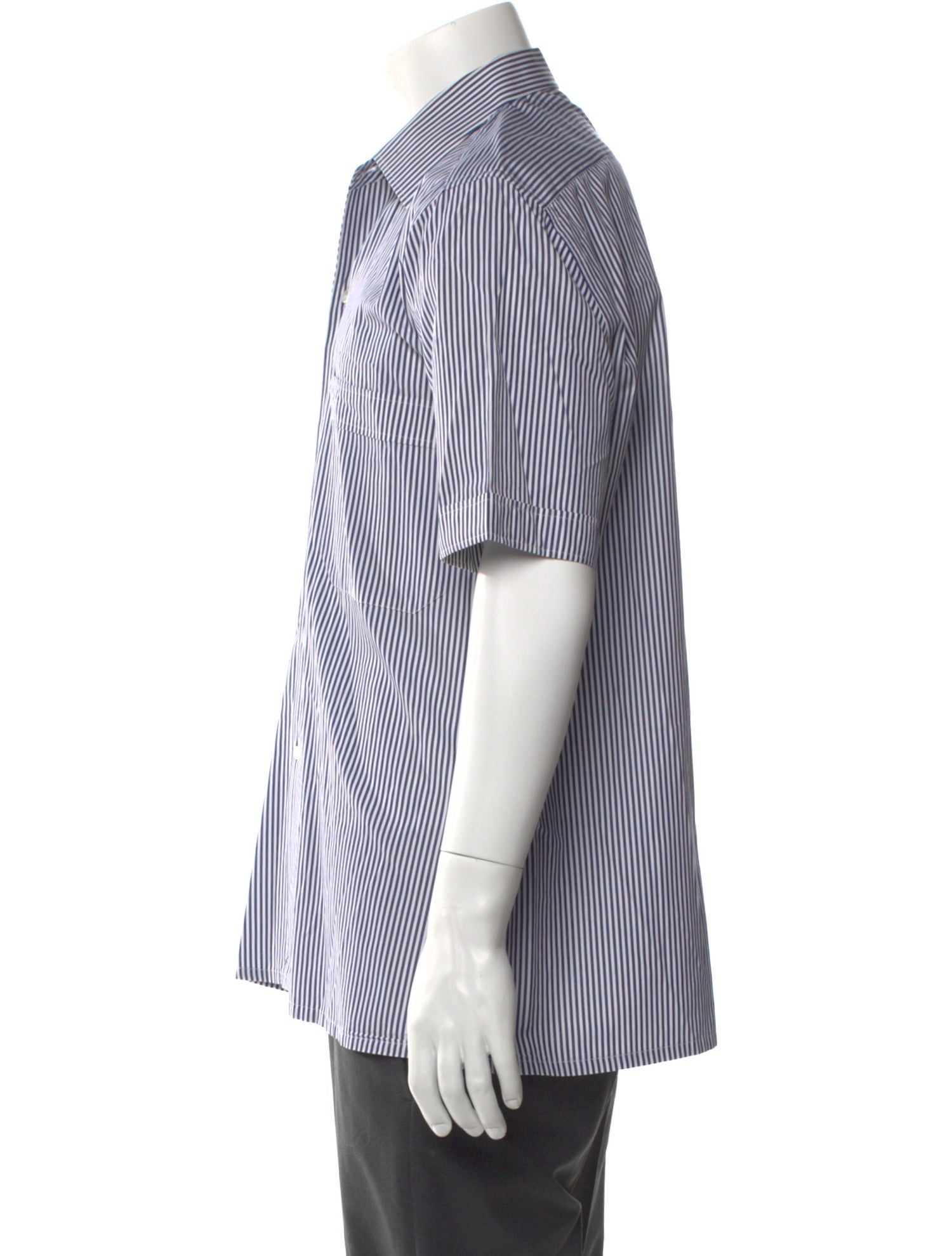 Stefano Ricci Striped Short Sleeve Shirt