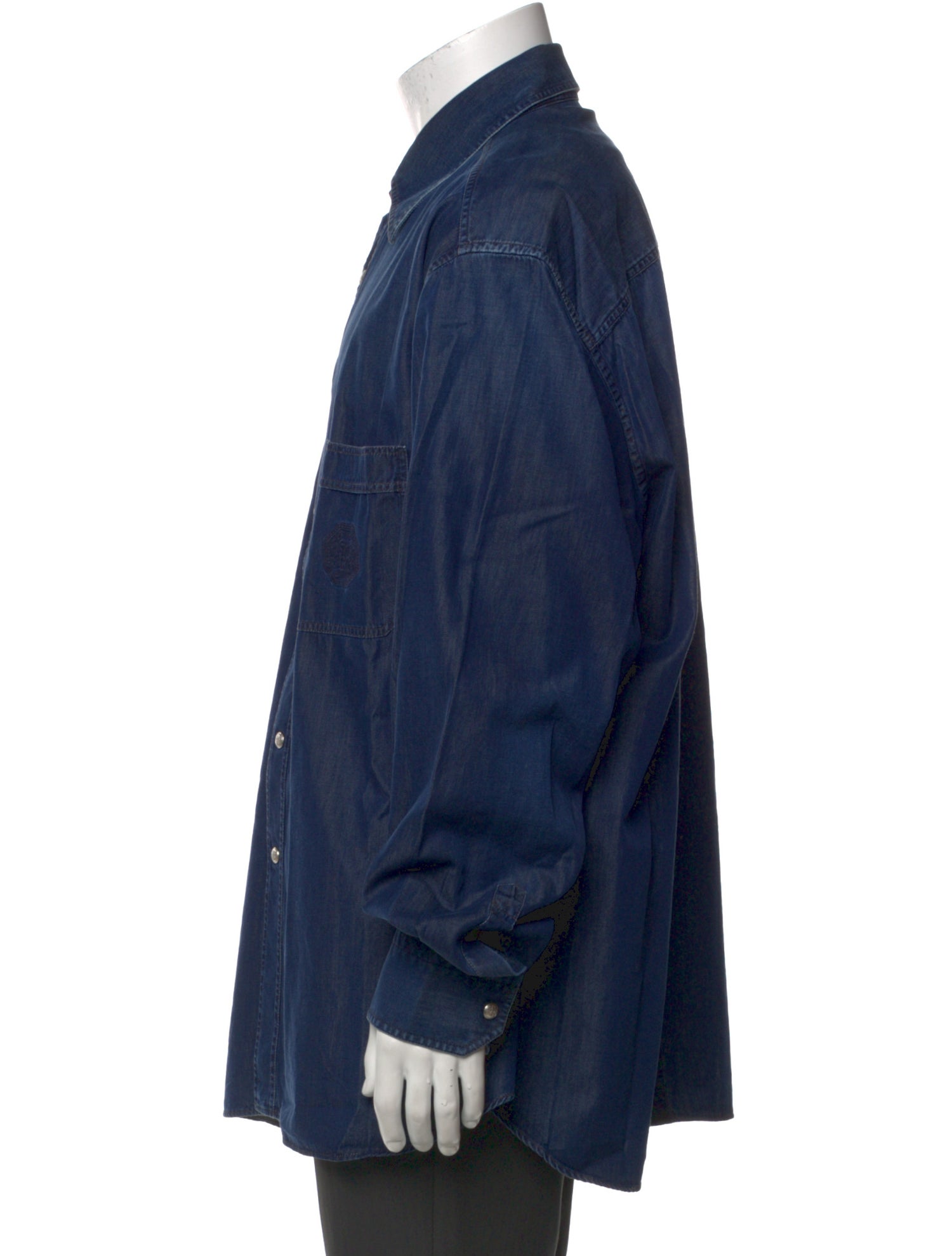 Stefano Ricci Long Sleeve Denim Shirt