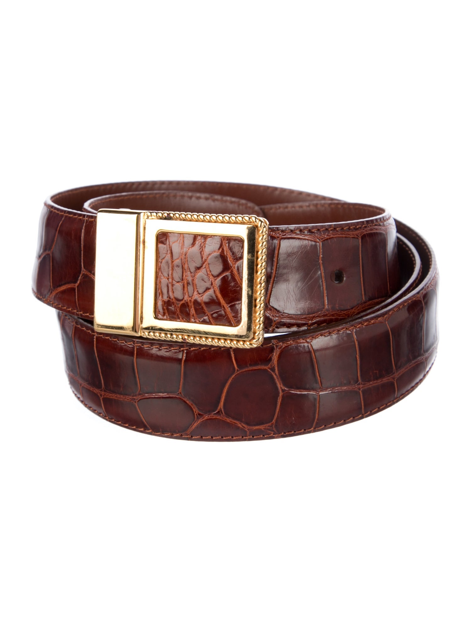 Stefano Ricci Alligator Waist Belt