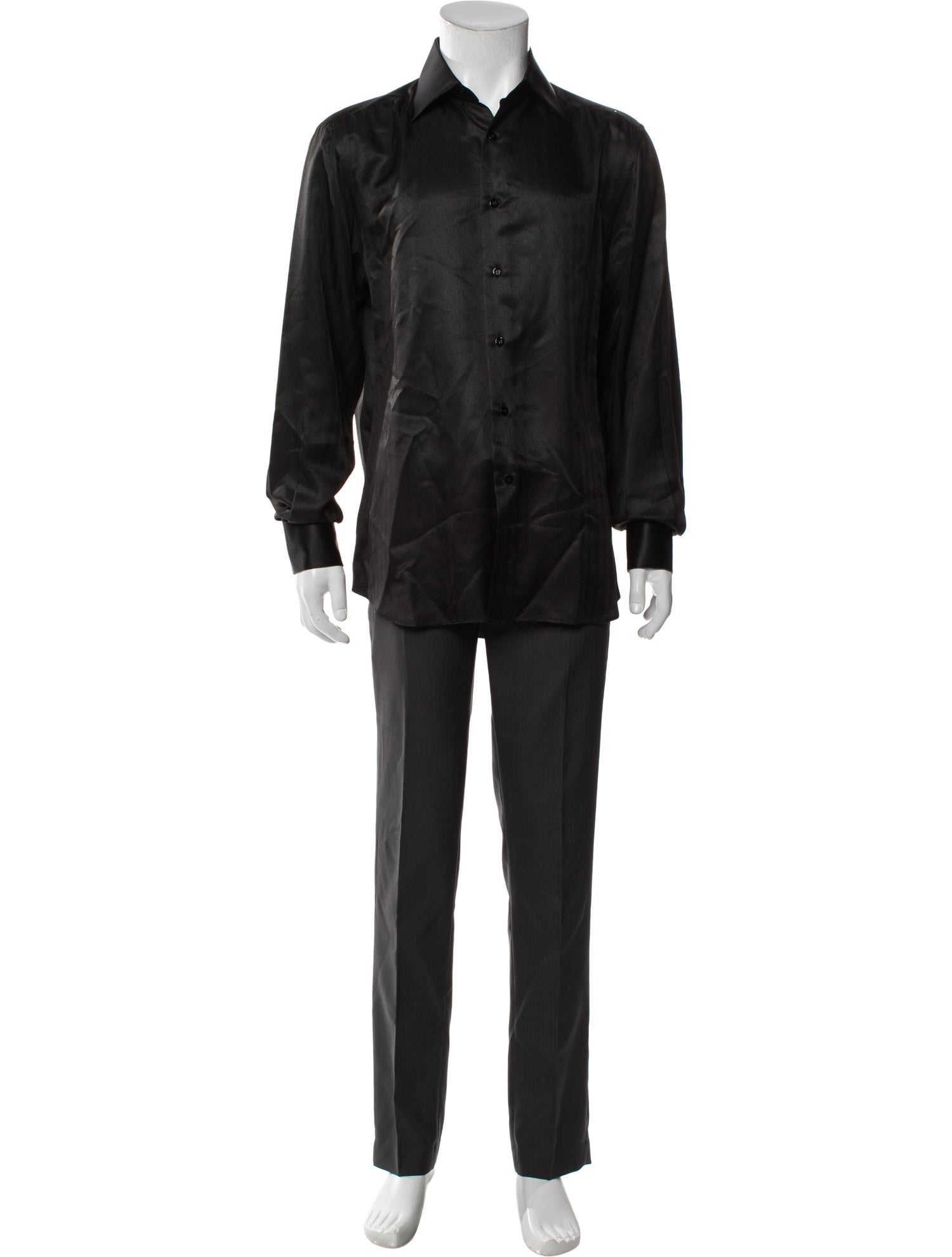 Stefano Ricci Silk Long Sleeve Dress Shirt