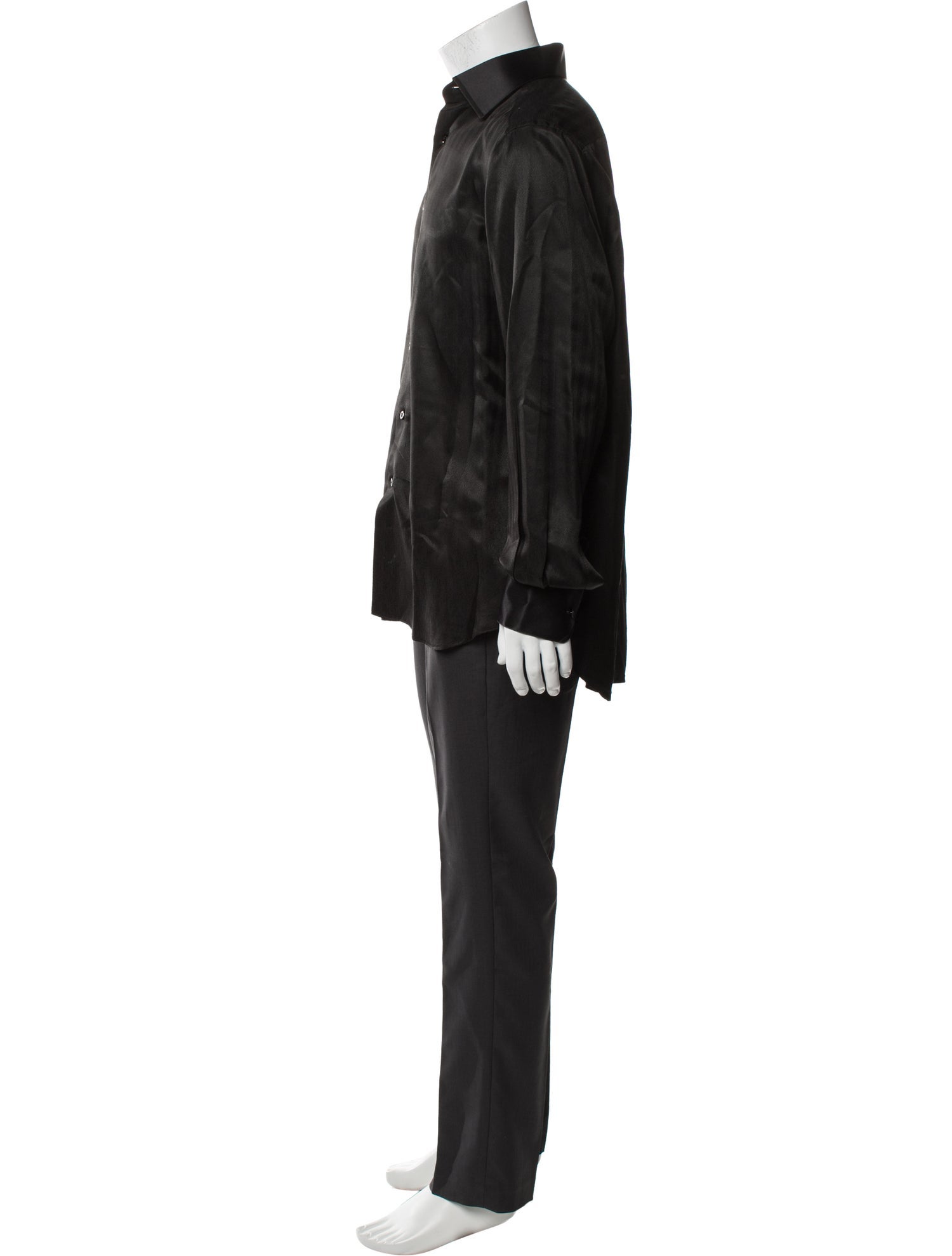 Stefano Ricci Silk Long Sleeve Dress Shirt