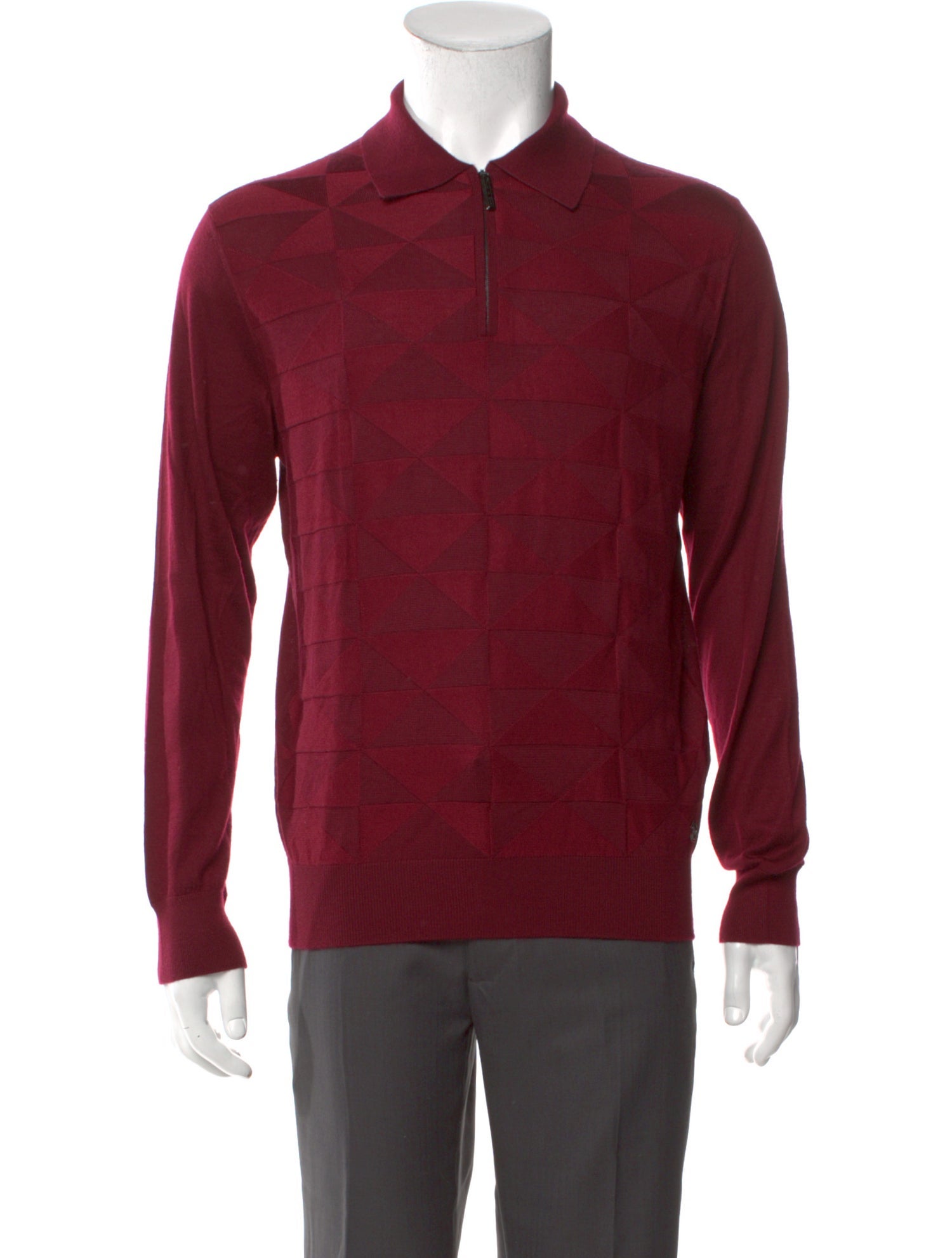 Stefano Ricci Cashmere Mock Neck Polo Sweater
