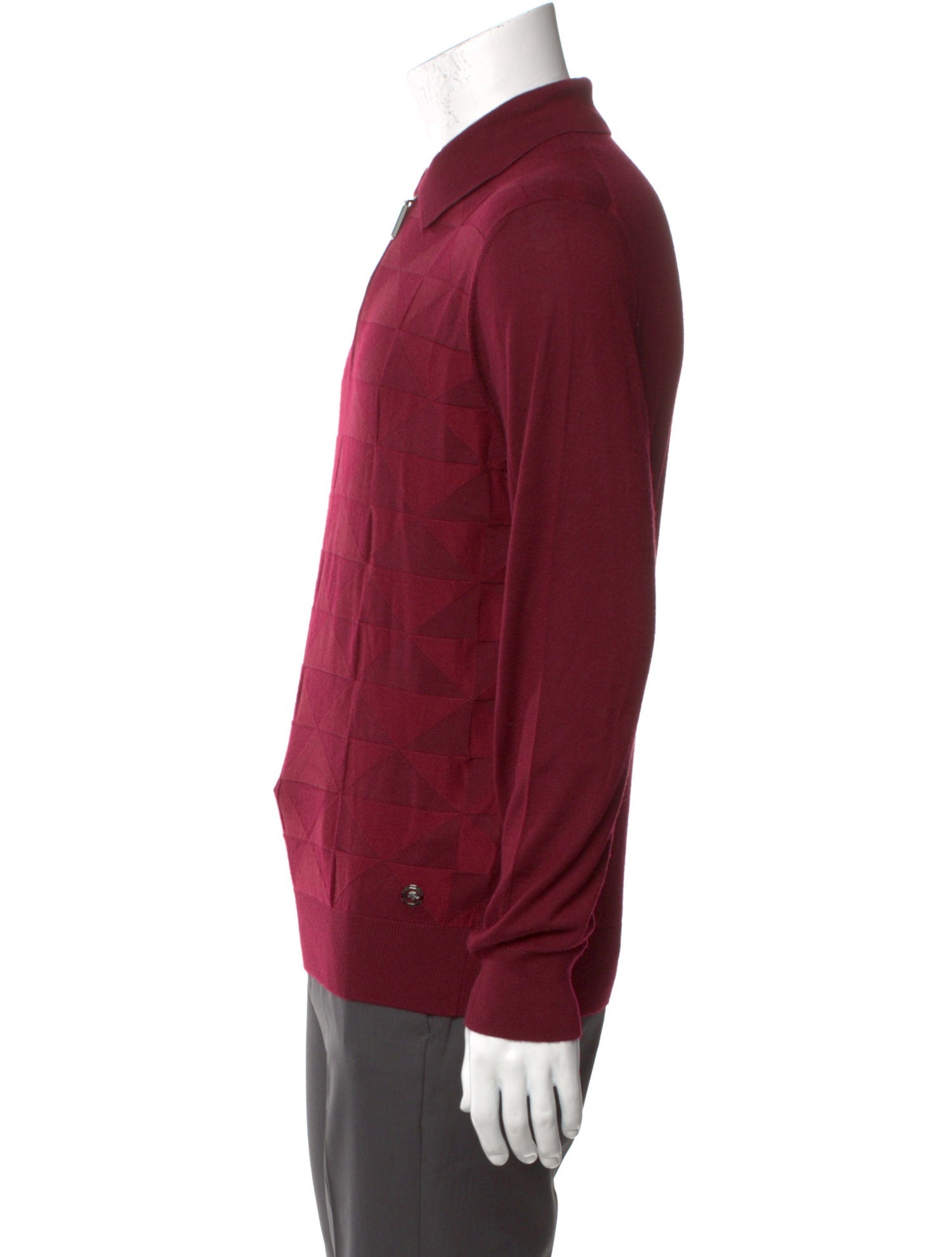 Stefano Ricci Cashmere Mock Neck Polo Sweater
