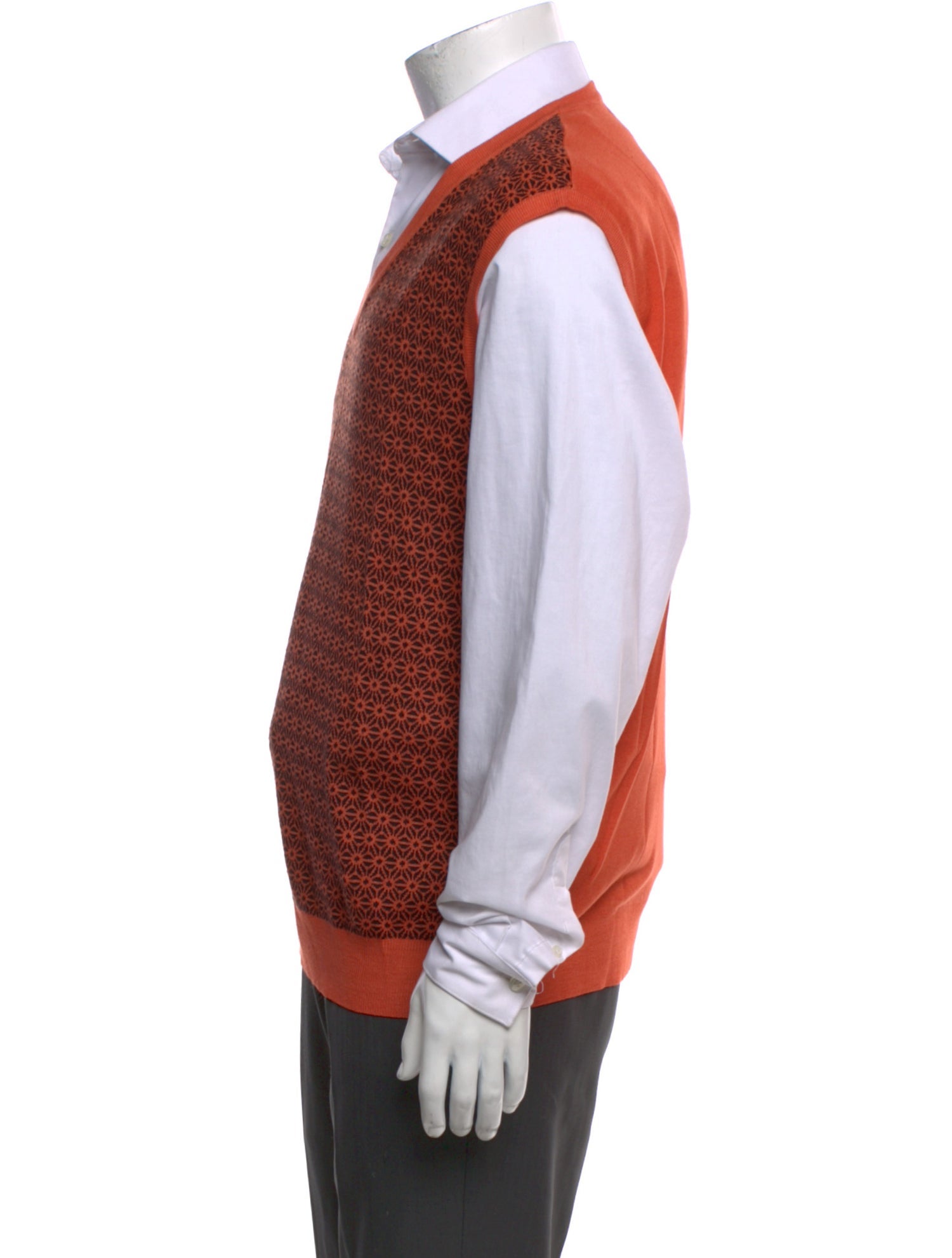 Stefano Ricci Wool Printed Sweater Vest