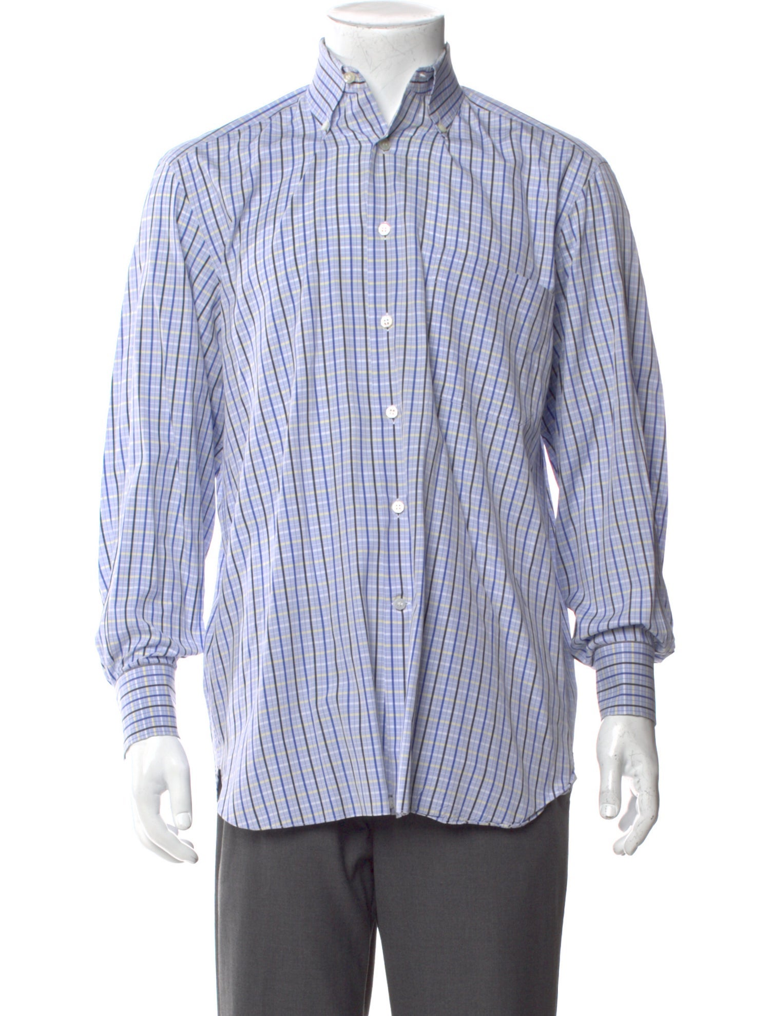 Stefano Ricci Striped Long Sleeve Dress Shirt