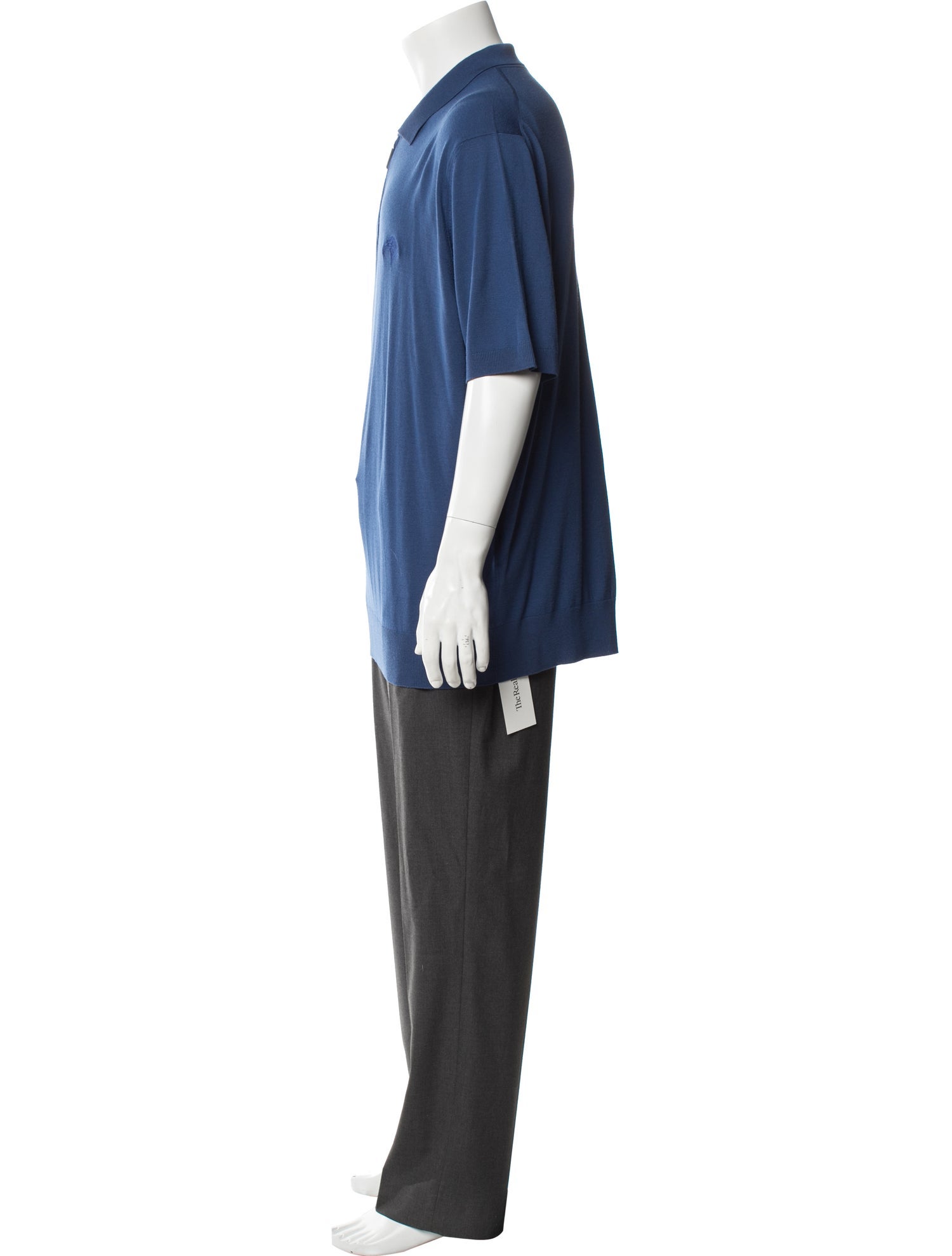 Stefano Ricci Wool Collar Polo Sweater