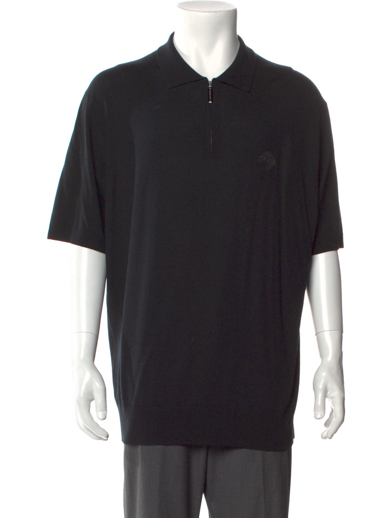 Stefano Ricci Wool Collar Polo Sweater
