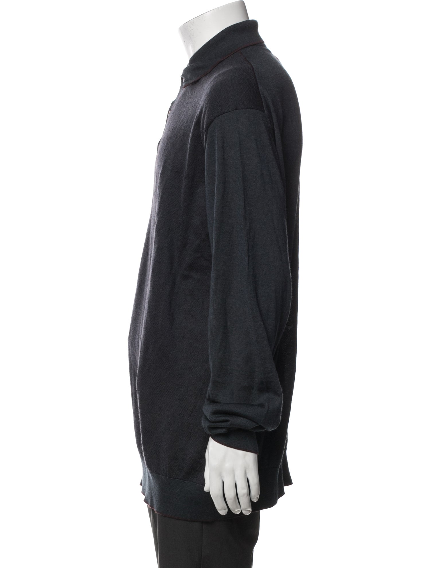 Stefano Ricci Cashmere Collar Polo Sweater