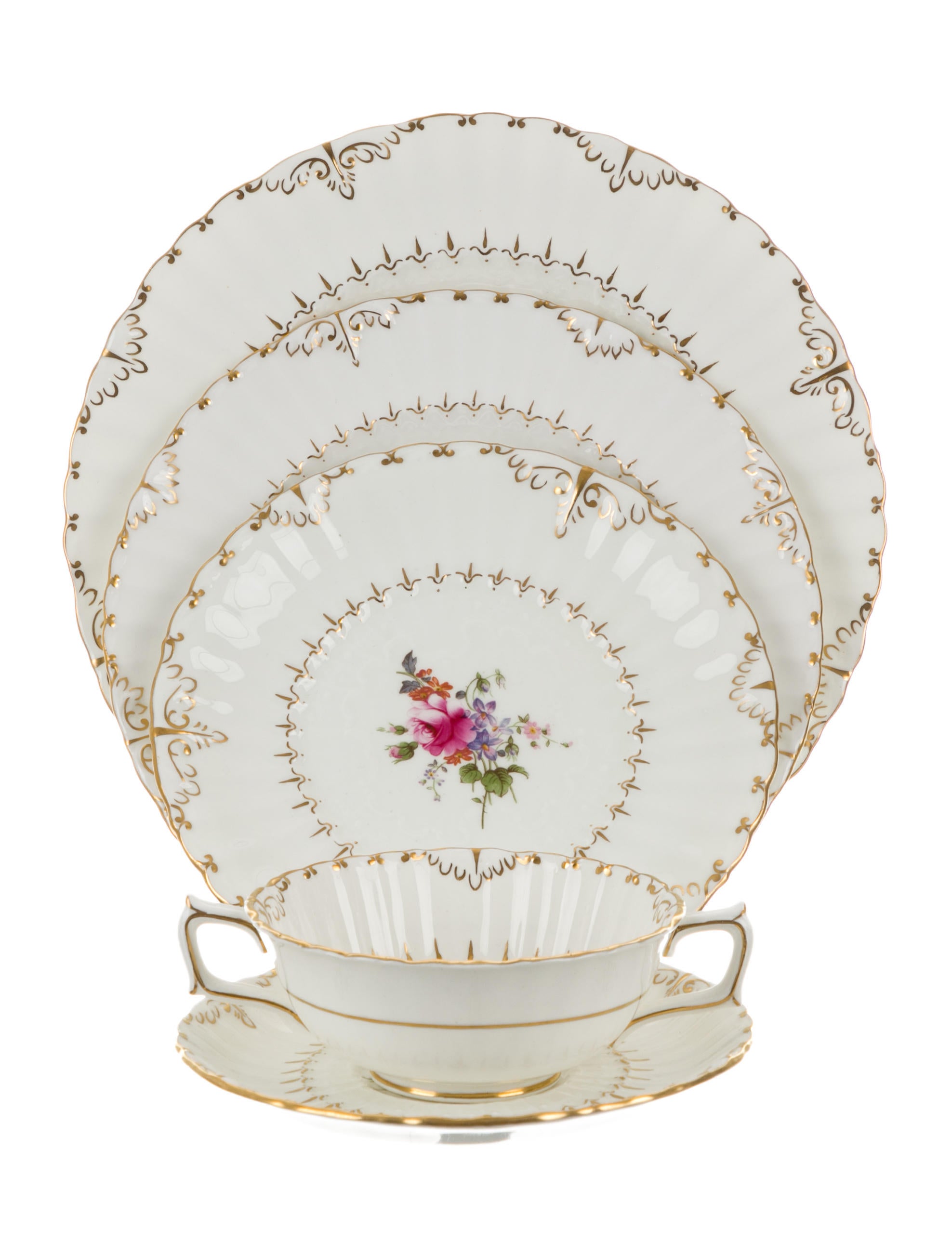 Royal Crown Derby 132-Piece Ashby Tableware Set