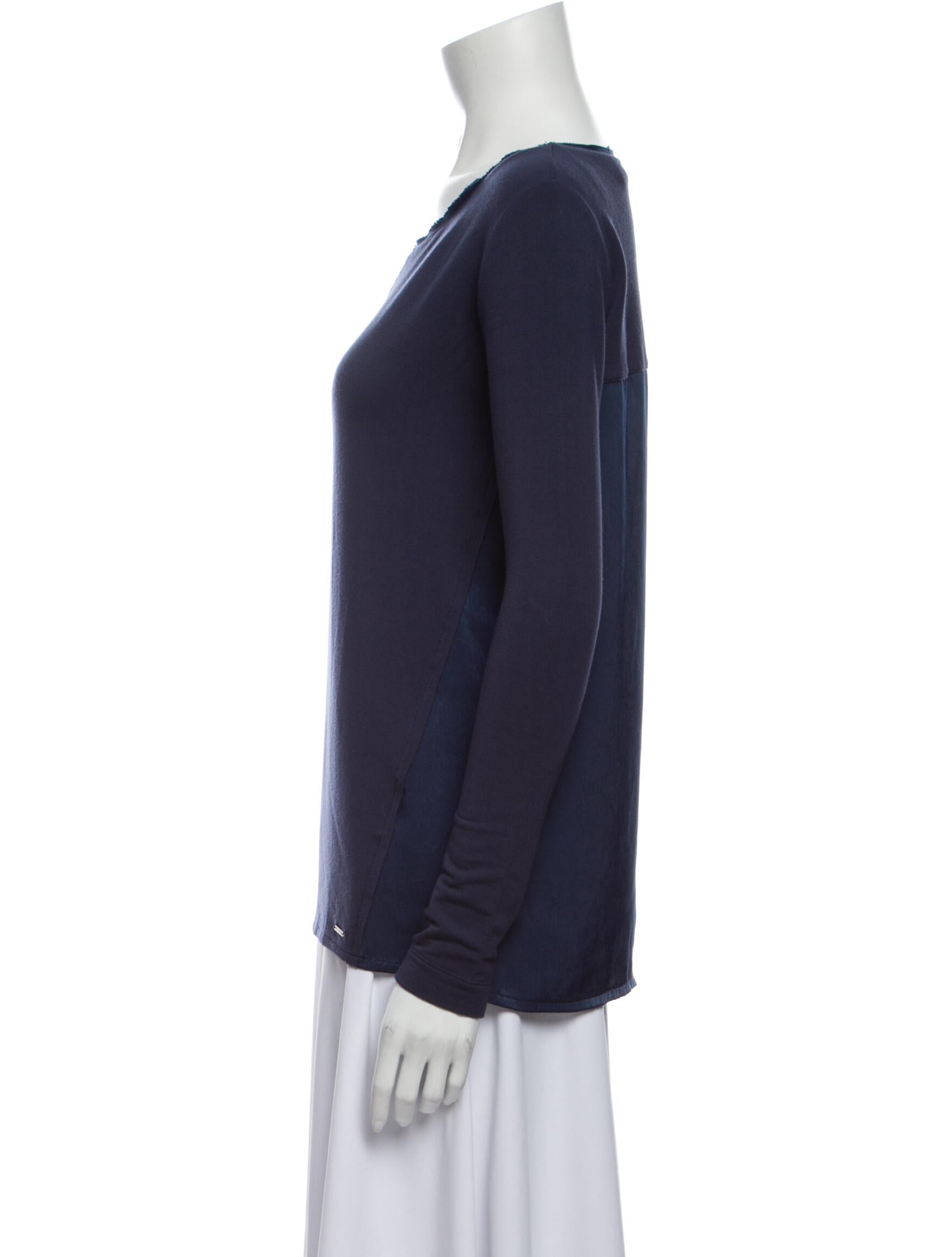 Woolrich Bateau Neckline Long Sleeve Top