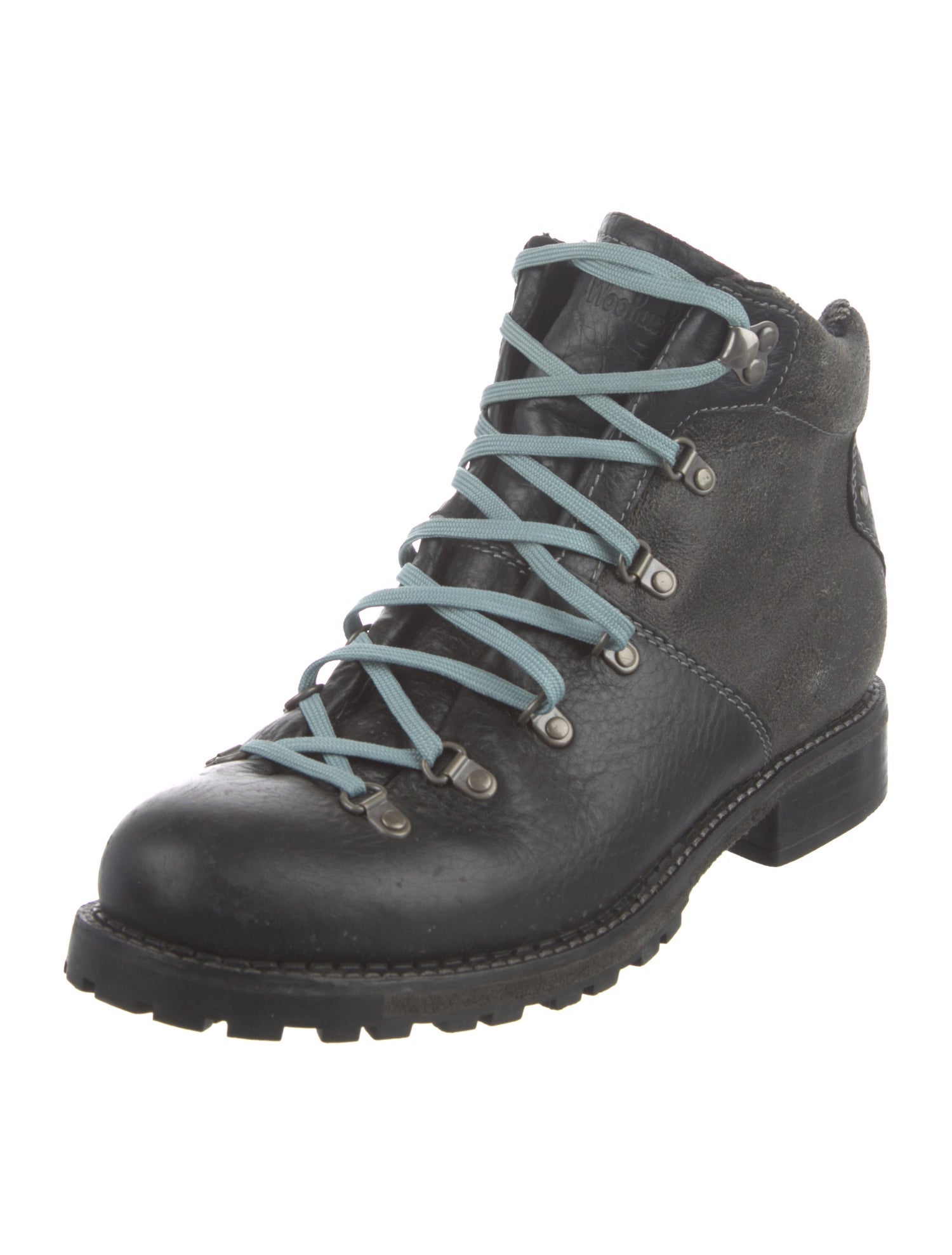 Woolrich Leather Printed Combat Boots
