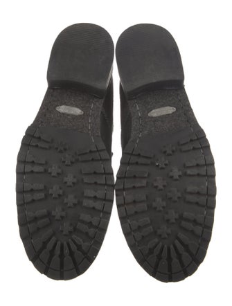 Woolrich Leather Printed Combat Boots