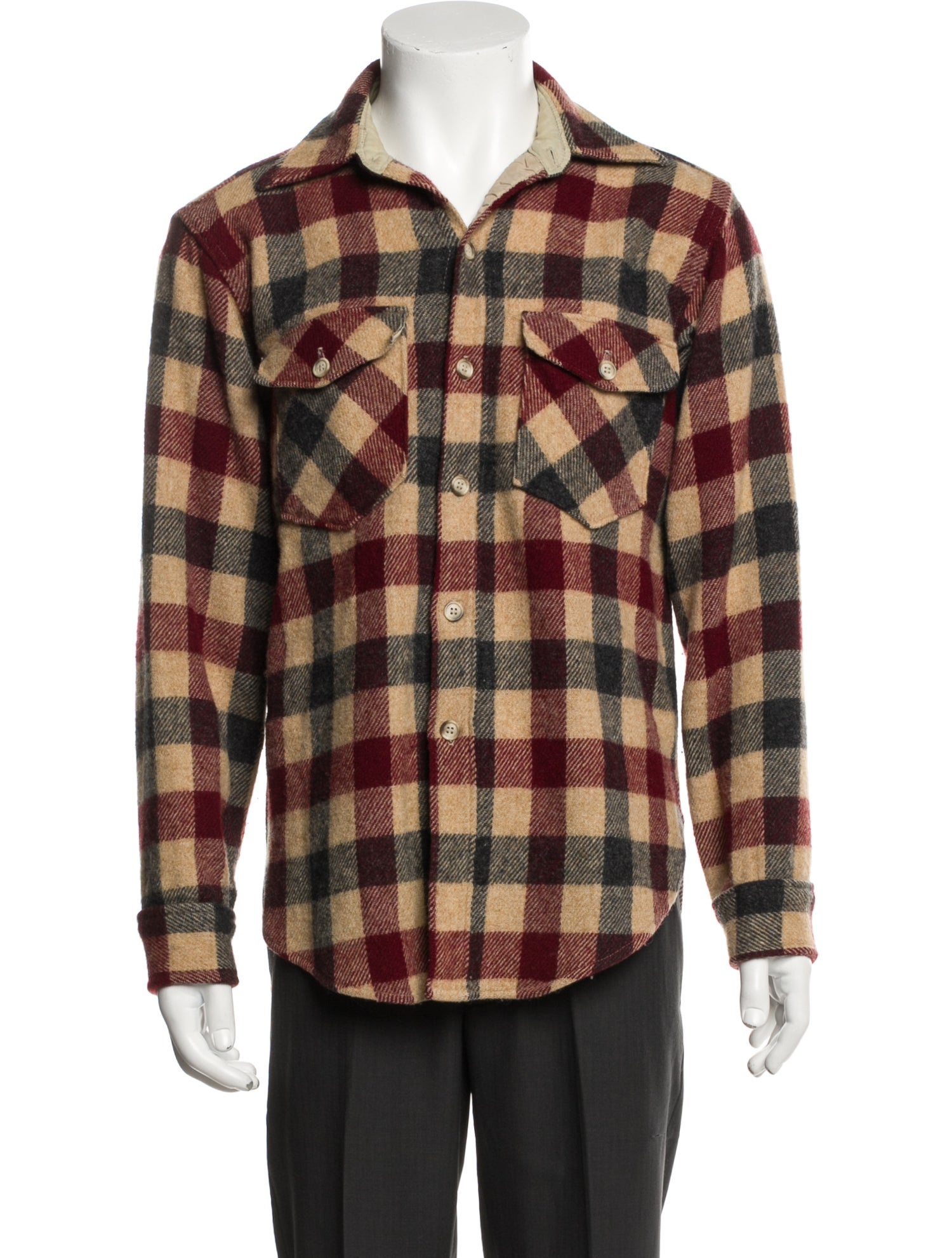 Woolrich Wool Plaid Print Shirt