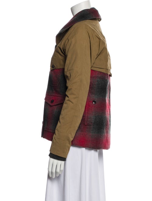 Woolrich Plaid Print Down Jacket
