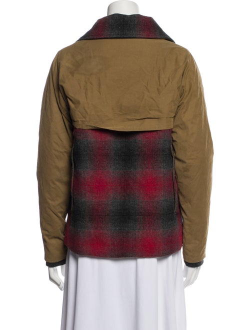 Woolrich Plaid Print Down Jacket