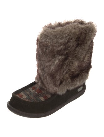 Woolrich Faux Fur Lace-Up Boots