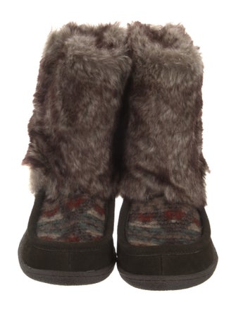 Woolrich Faux Fur Lace-Up Boots