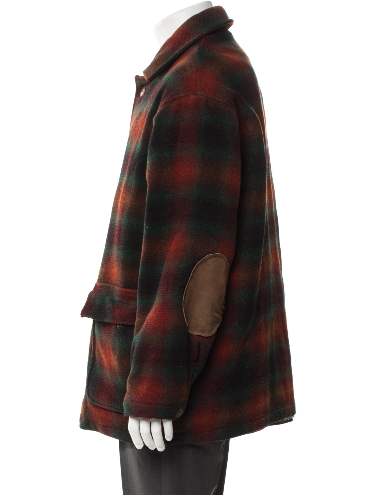 Woolrich Plaid Print Utility Jacket