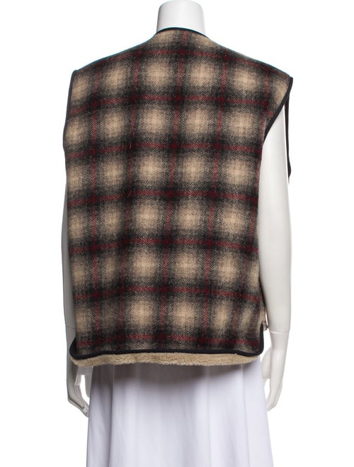Woolrich Nylon Plaid Print Vest