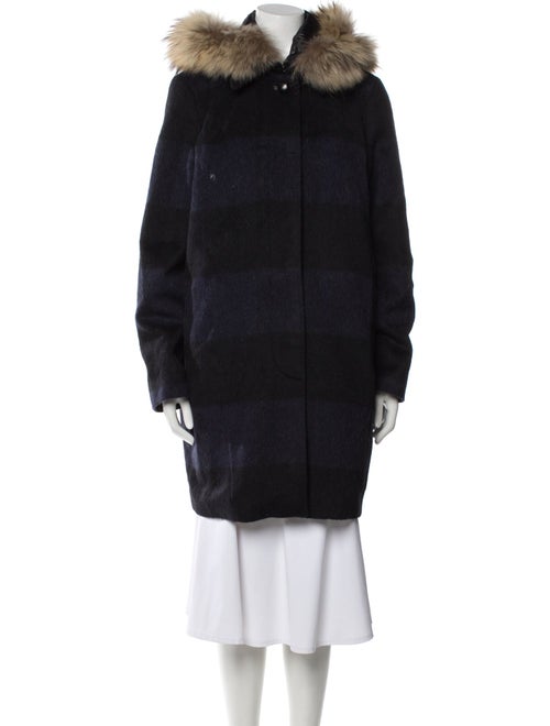 Woolrich Plaid Print Coat