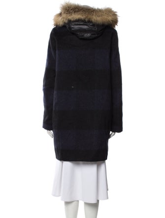 Woolrich Plaid Print Coat