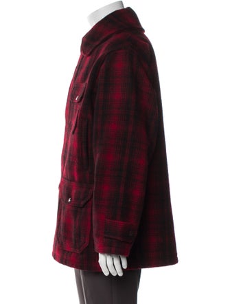 Woolrich Plaid Print Utility Jacket