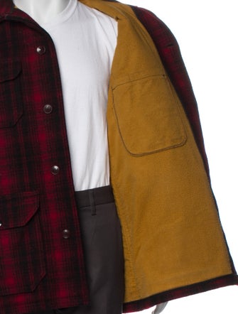 Woolrich Plaid Print Utility Jacket