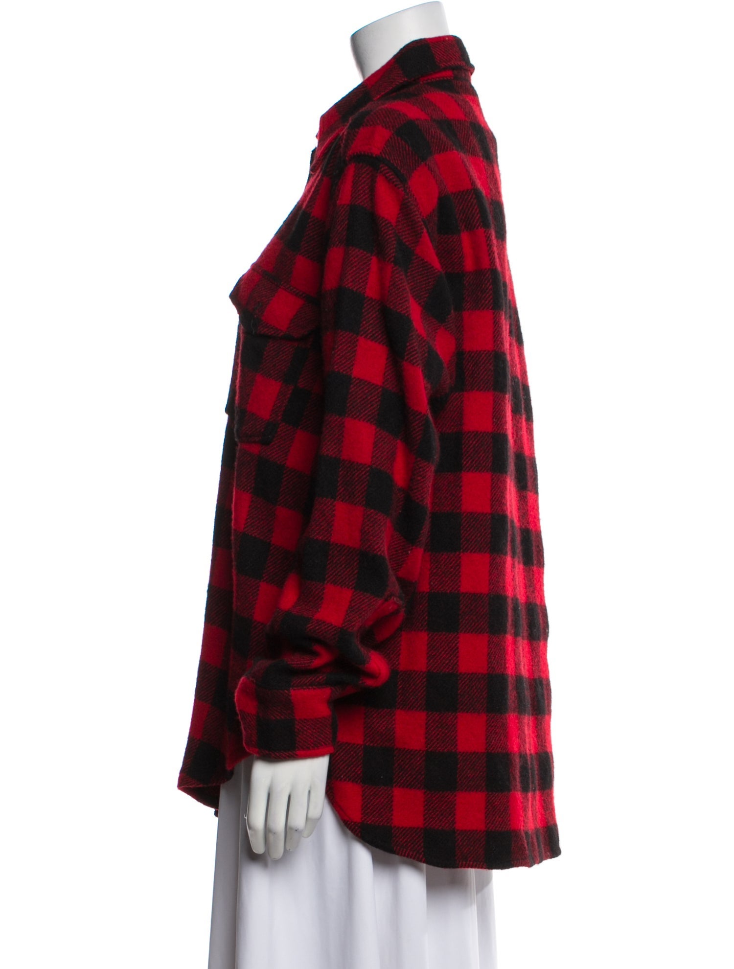 Woolrich Wool Plaid Print Utility Jacket