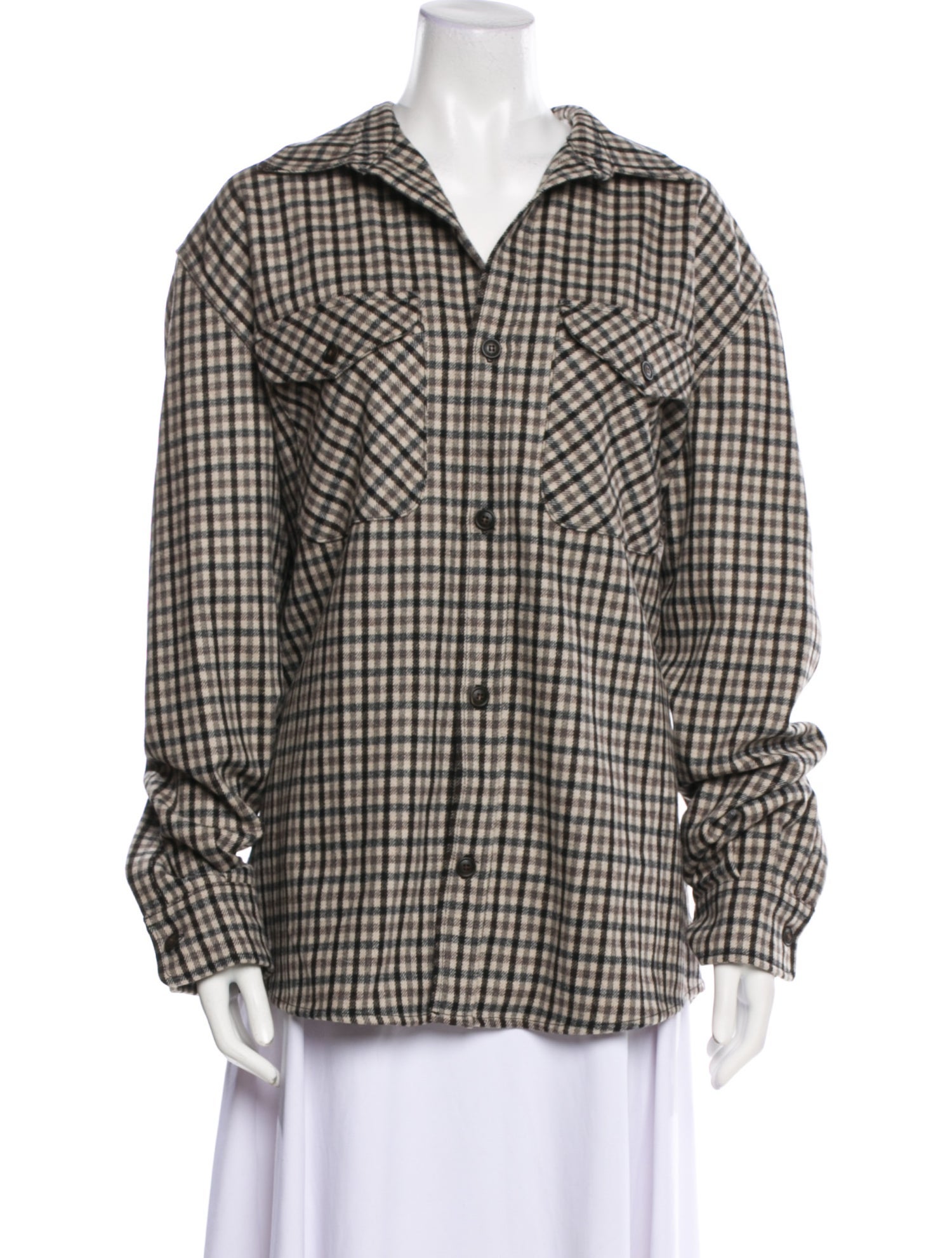 Woolrich Wool Plaid Print Coat