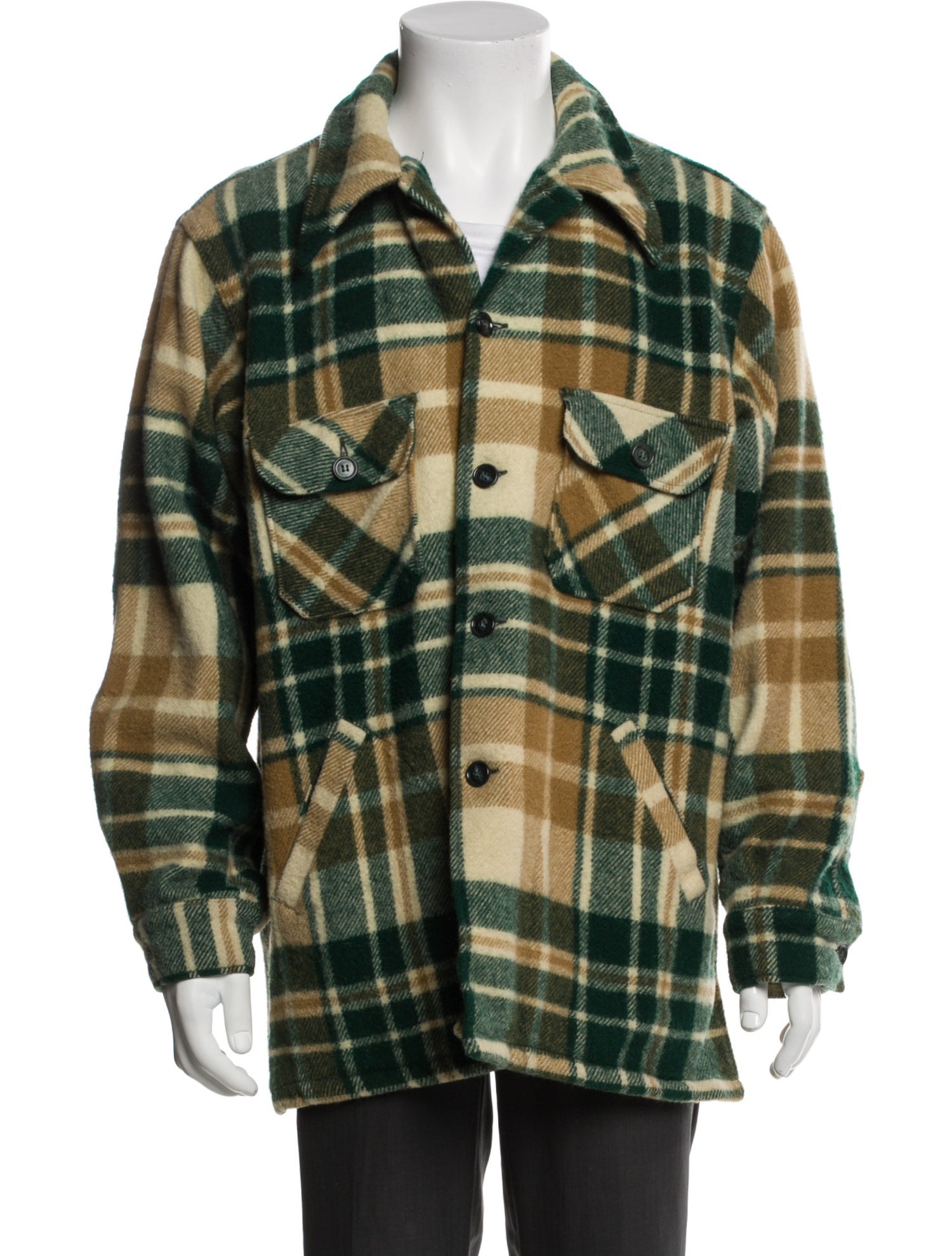 Woolrich Wool Plaid Print Jacket
